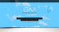 Desktop Screenshot of gm-werbekonzepte.de