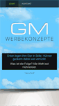 Mobile Screenshot of gm-werbekonzepte.de